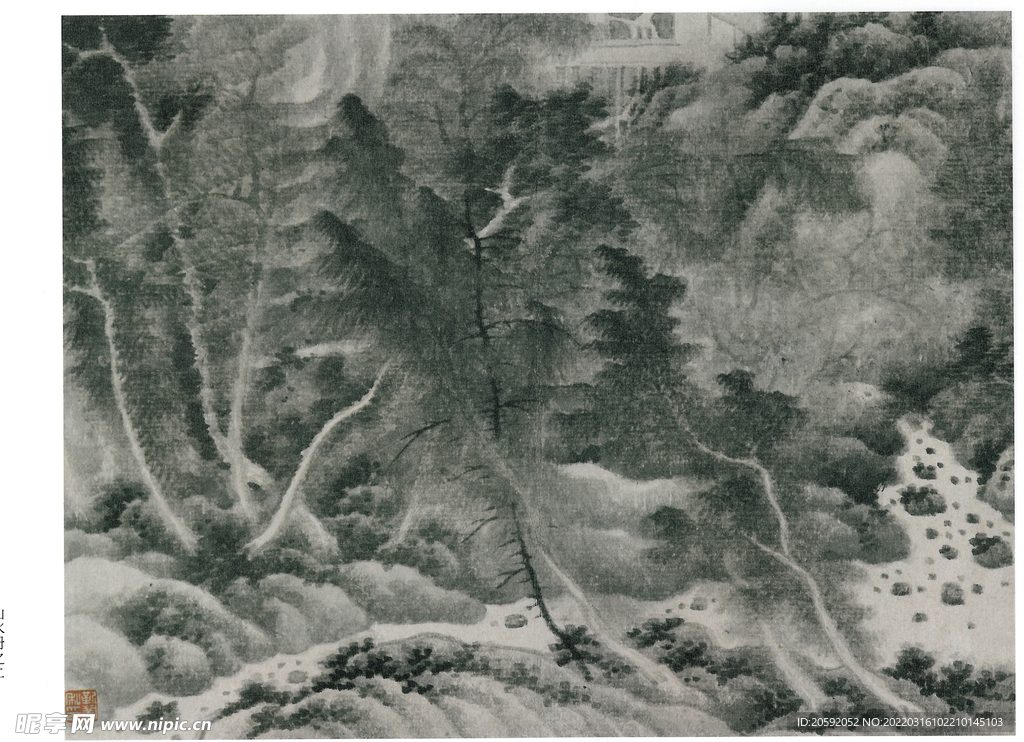 水墨画  