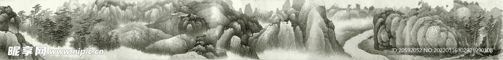 山水画  