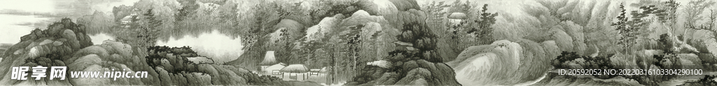 山水画  