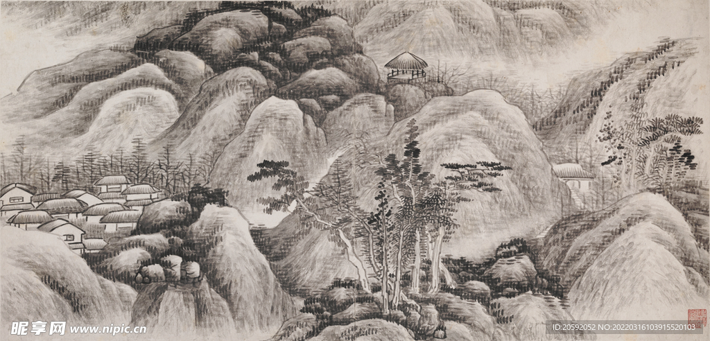 水墨画 
