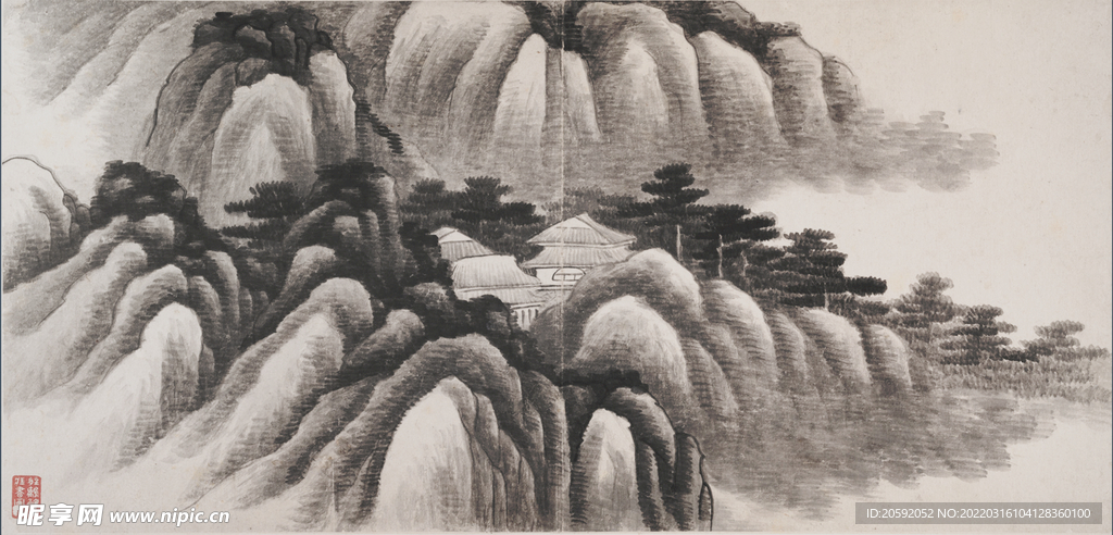 水墨画 