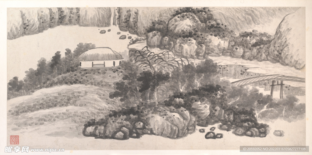 水墨画 