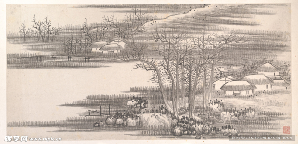 水墨画 