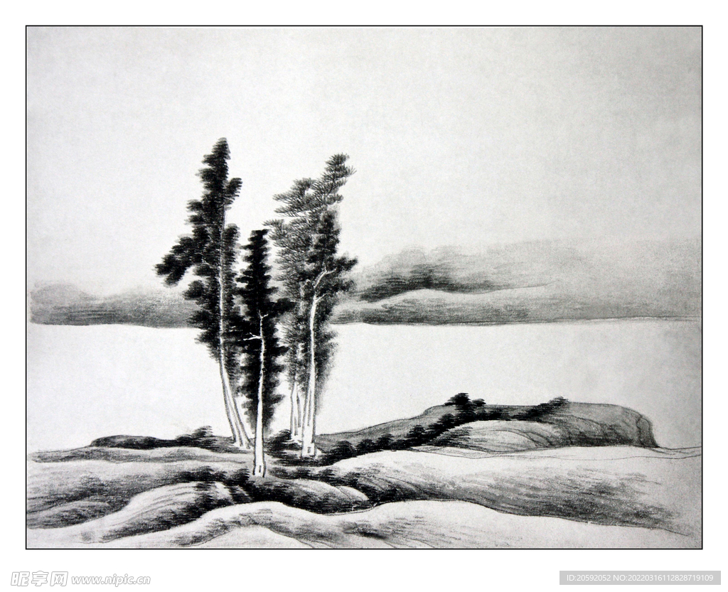 水墨画 