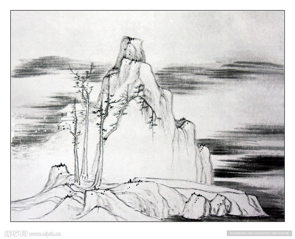 水墨画    