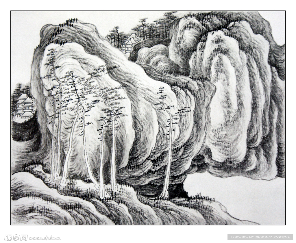 水墨画   