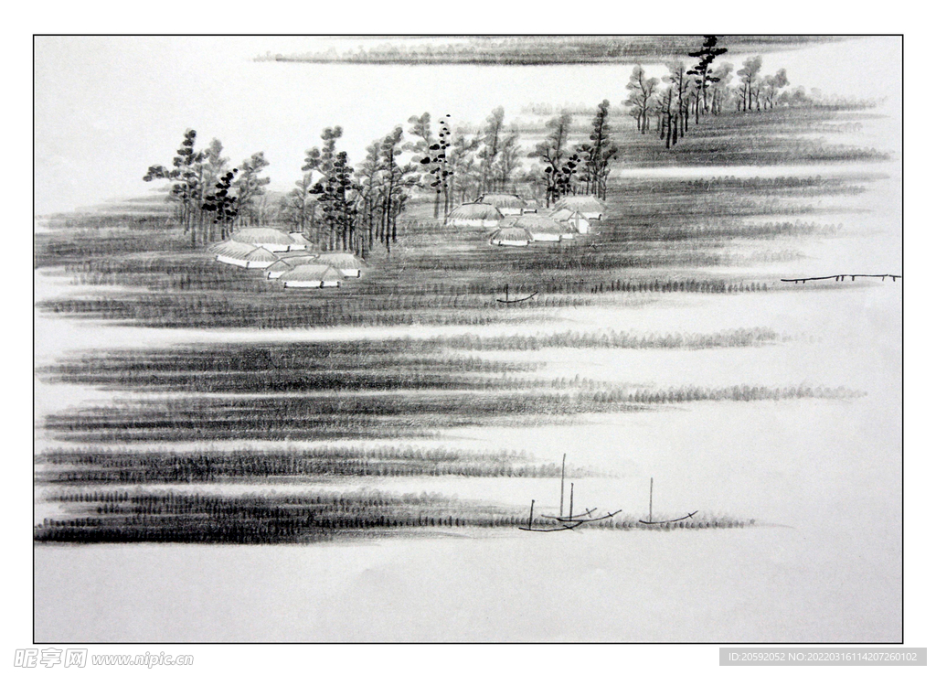 水墨画 