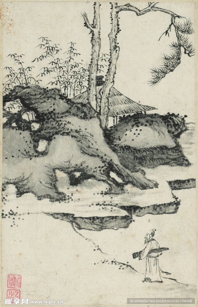 水墨画  