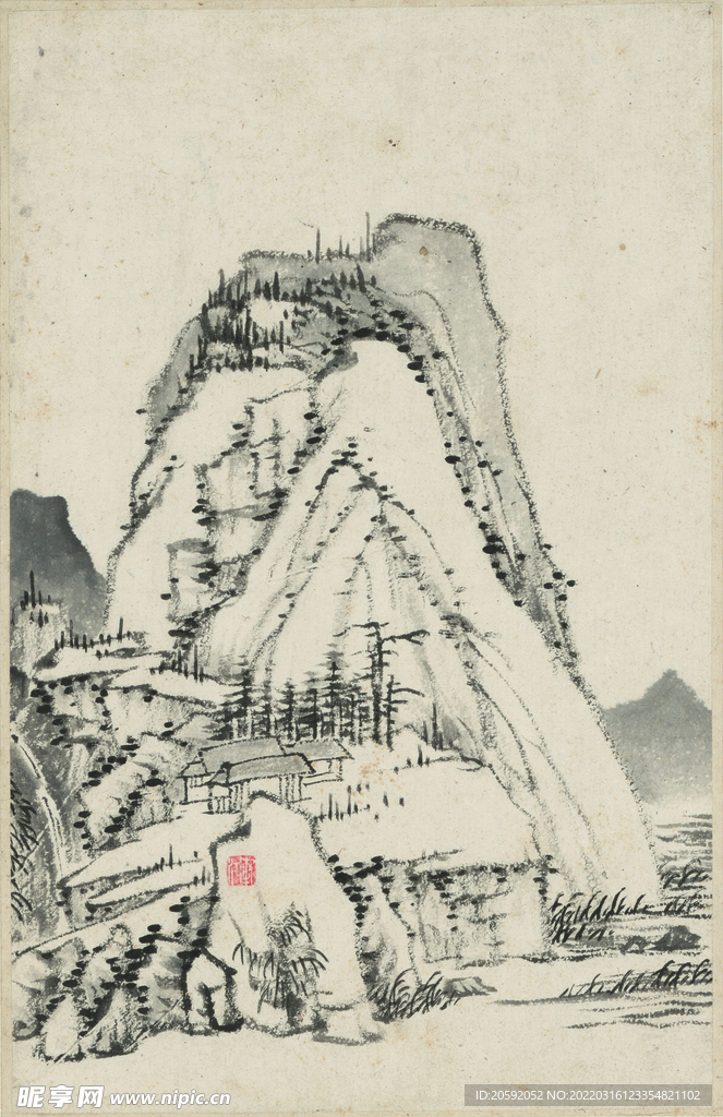 水墨画  