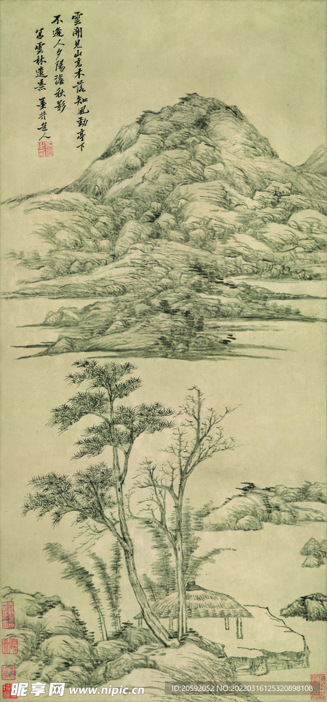 山水画  
