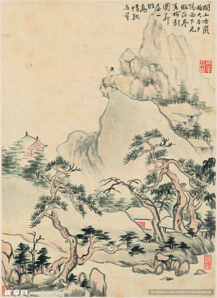 水墨画  