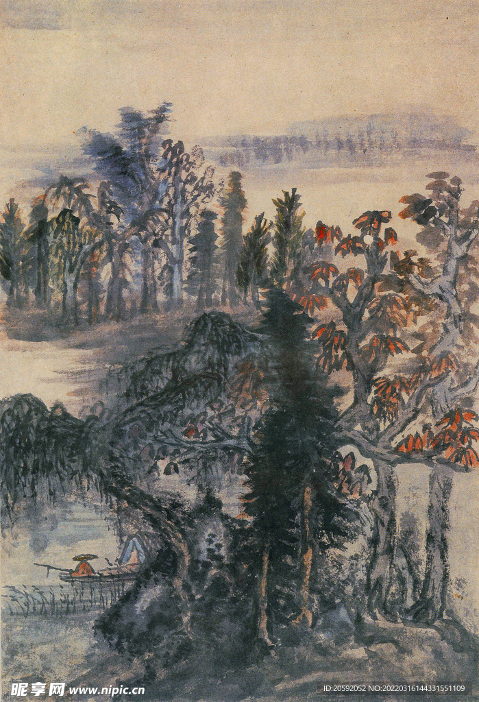 山水画  