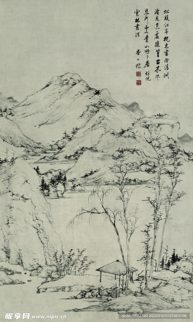 山水画  