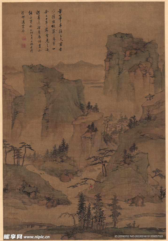 山水画  