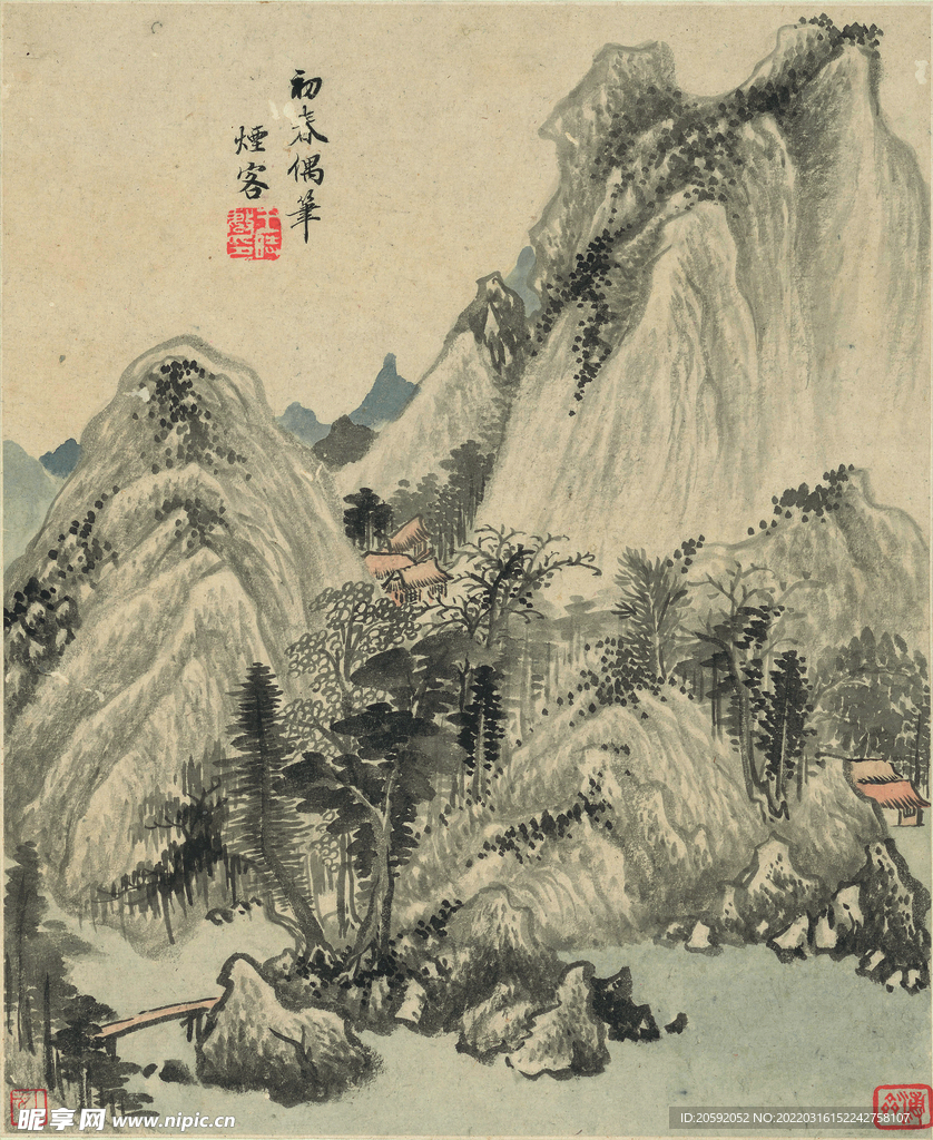 山水画  