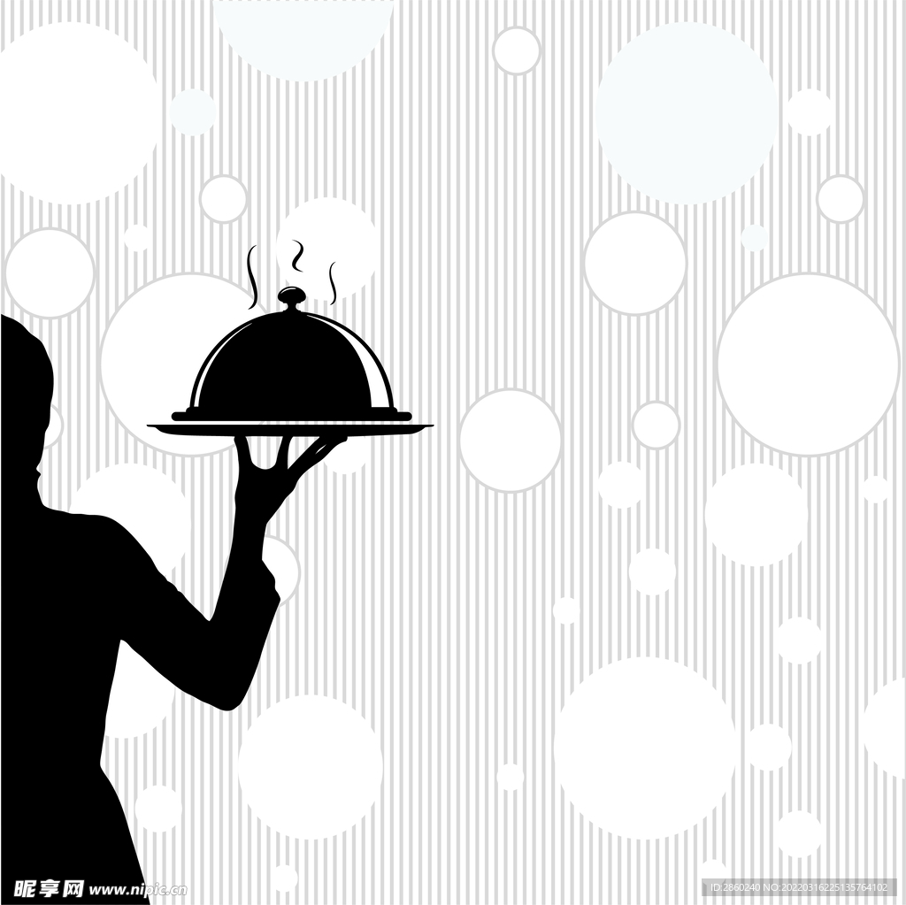 西餐菜单矢量素材