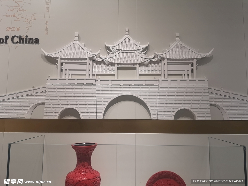 门头复原 立体板 浅浮雕 墙面