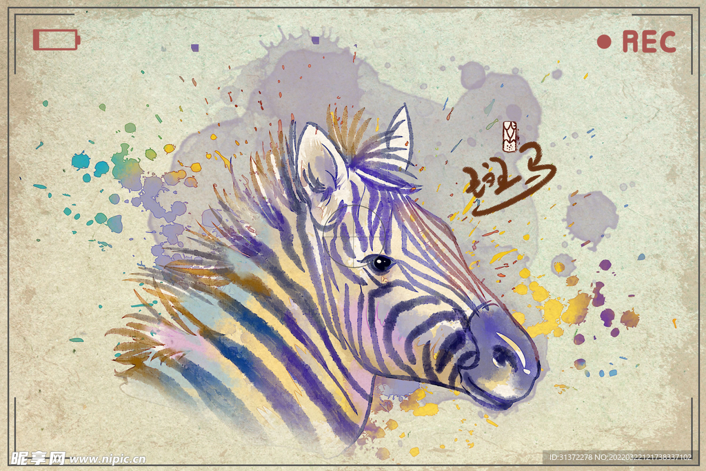 手绘卡通动物图片