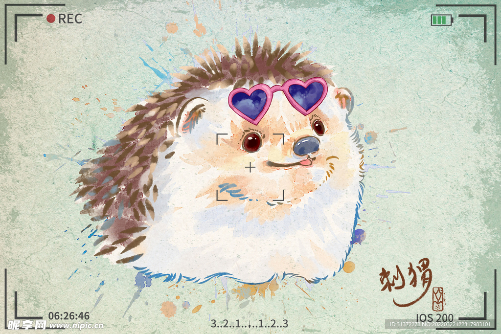  手绘卡通动物图片