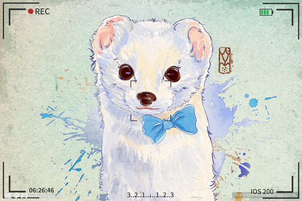 手绘卡通动物图片