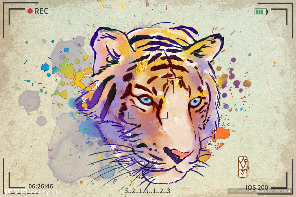 手绘卡通动物图片