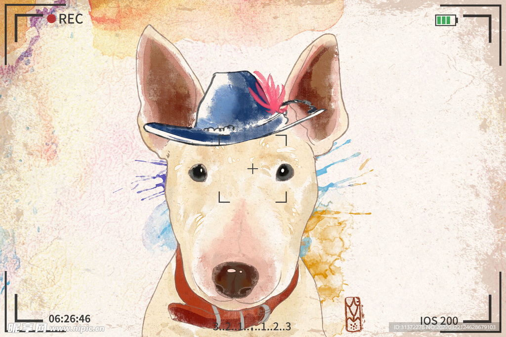 手绘卡通动物图片