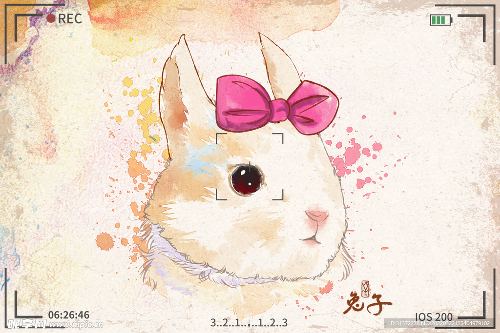 手绘卡通动物图片