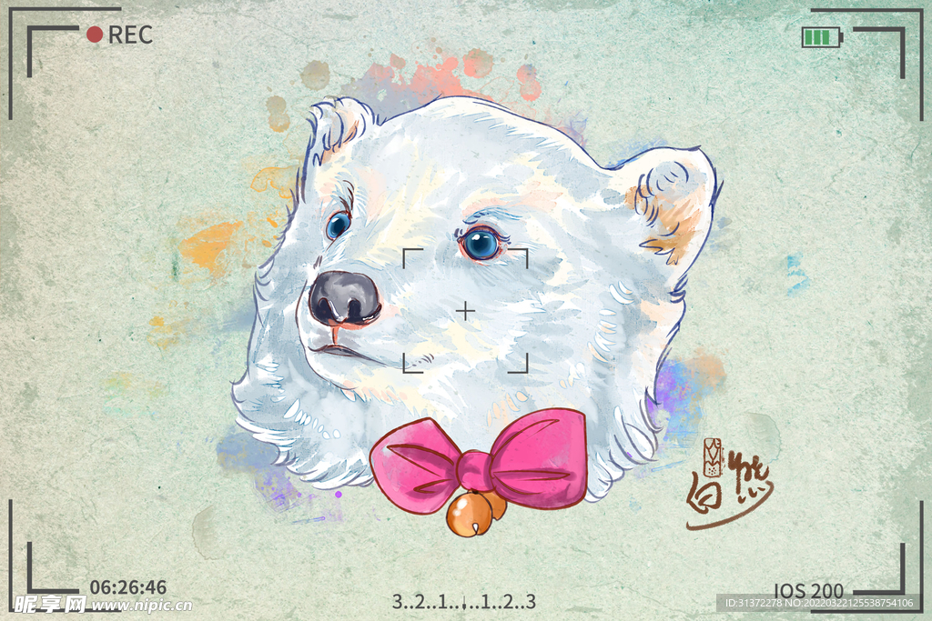 手绘卡通动物图片