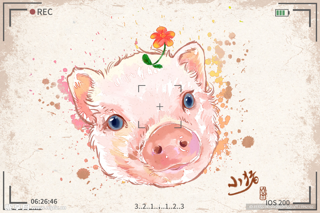 手绘卡通动物图片