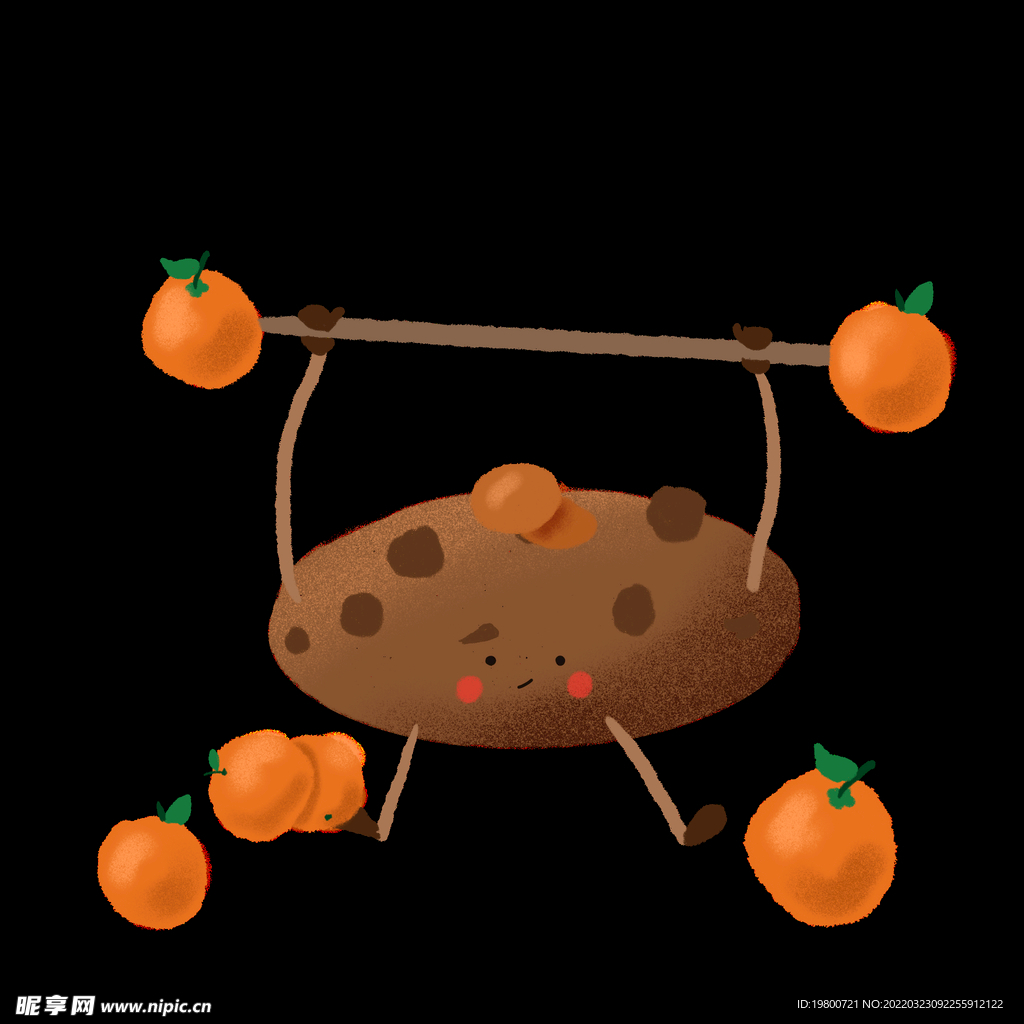 插画小元素卡通饼干