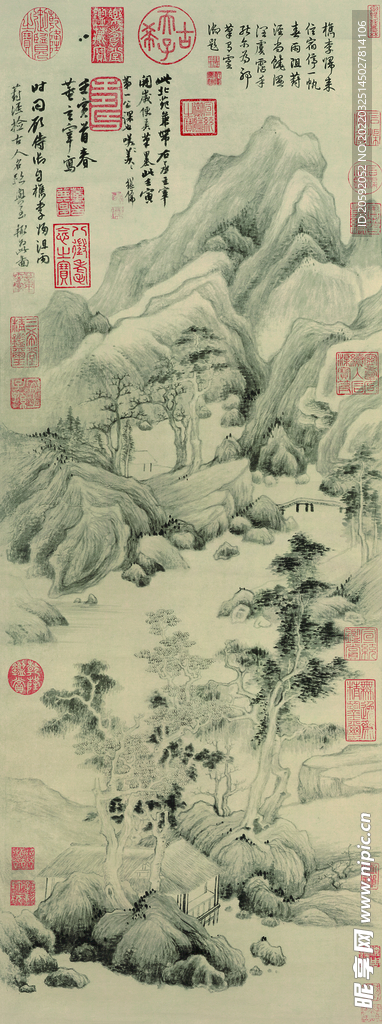 山水画  