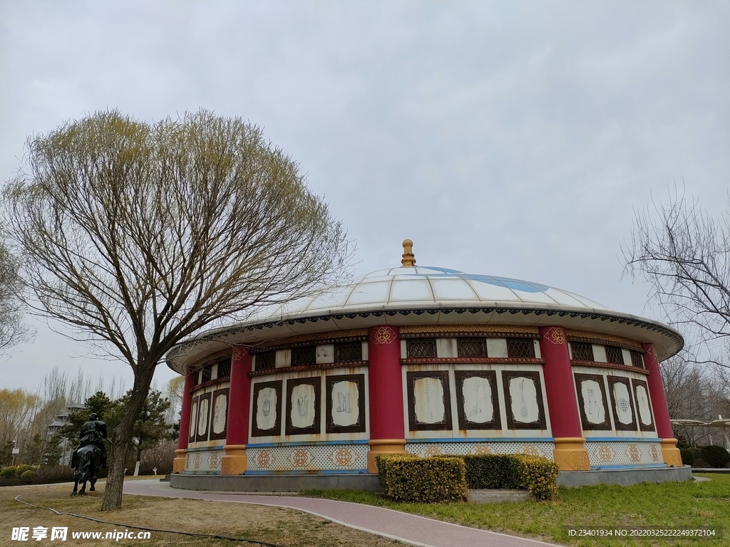 北京园博园蒙古园蒙古包民族风