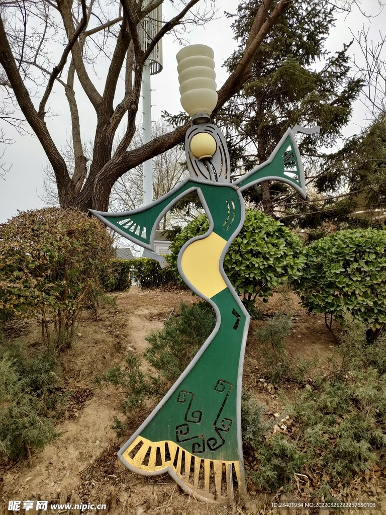 北京园博园蒙古族民族风格路灯