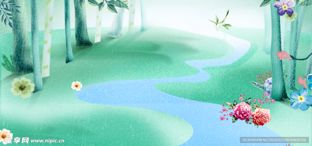 清明节海报模板PSD