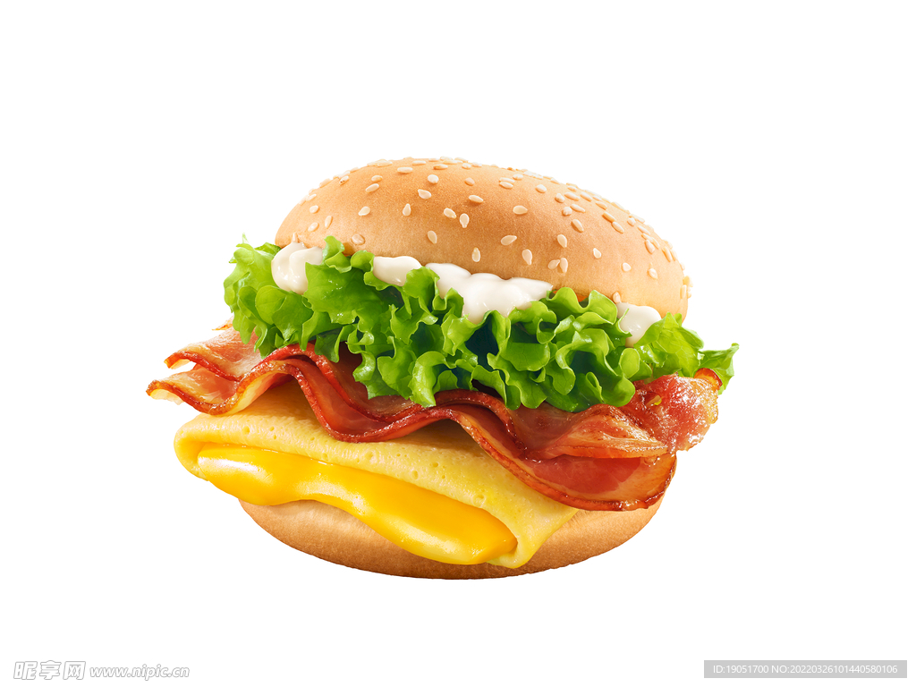 培根蛋包芝士堡