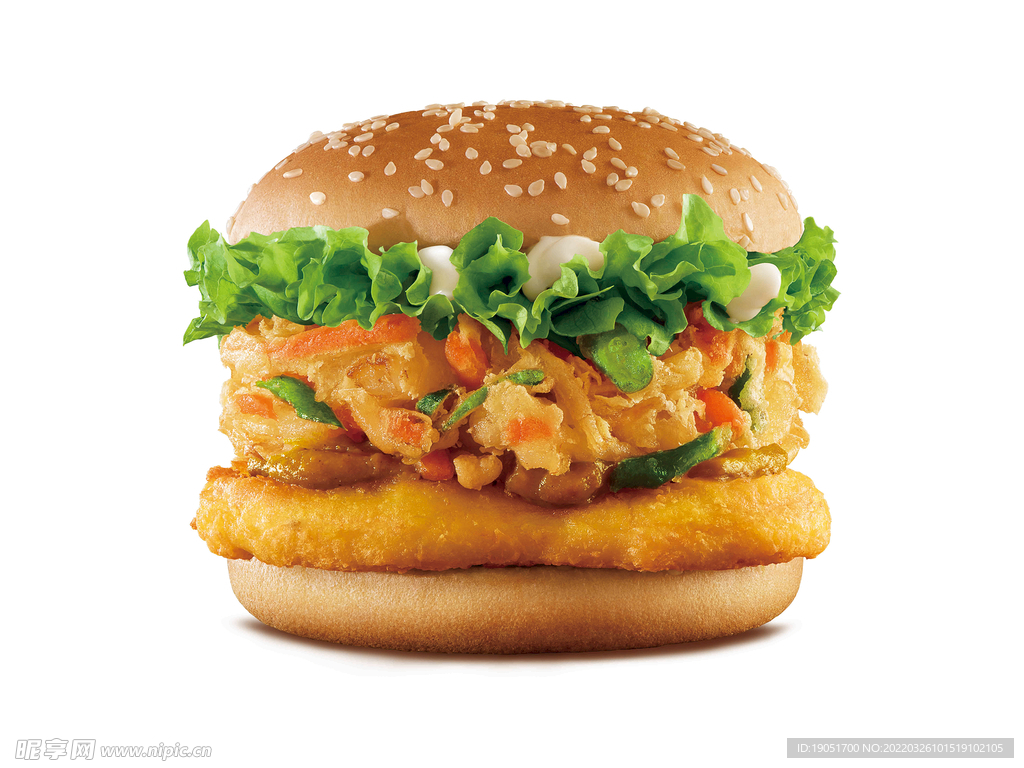 天妇罗什蔬脆鸡堡