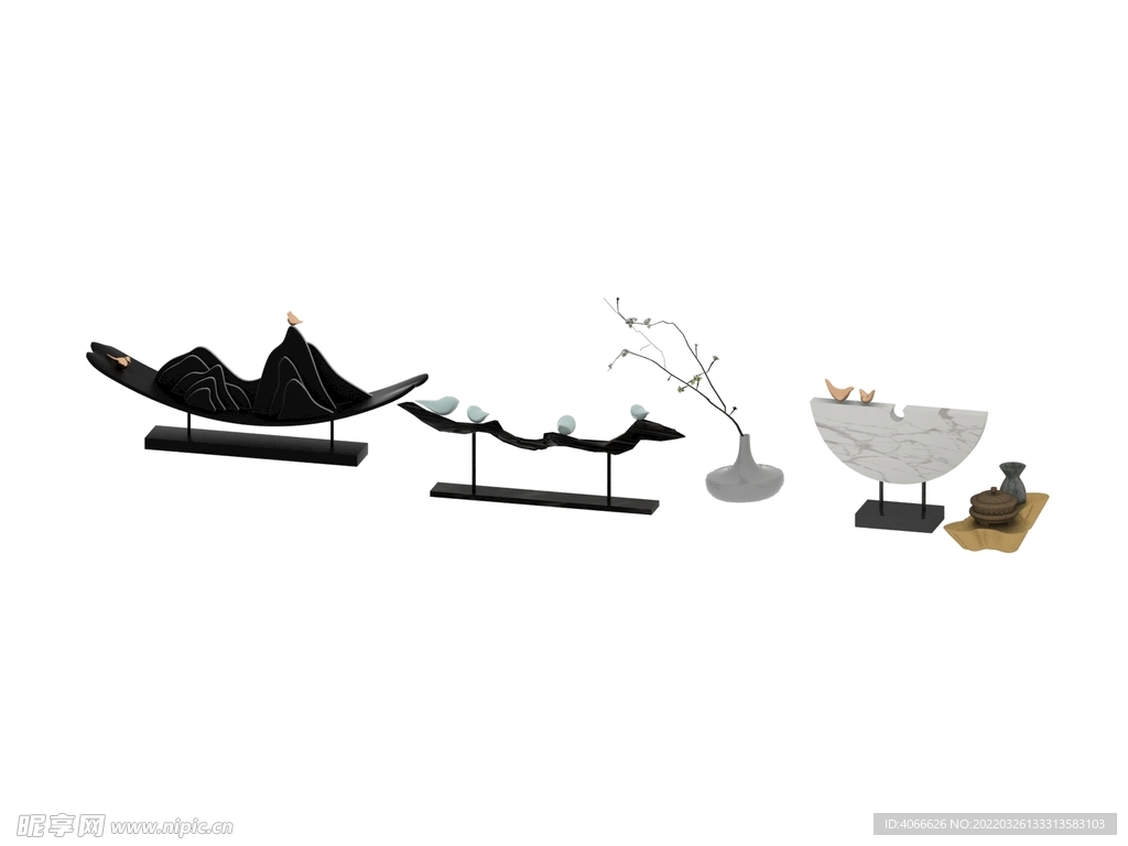 桌摆装饰品3d模型