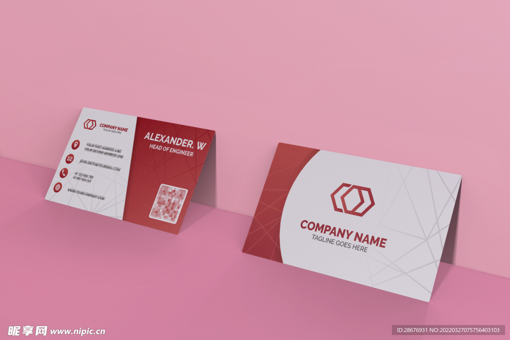 名片卡片样机实物展示效果图