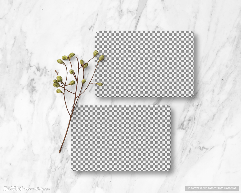 名片卡片样机实物展示效果图