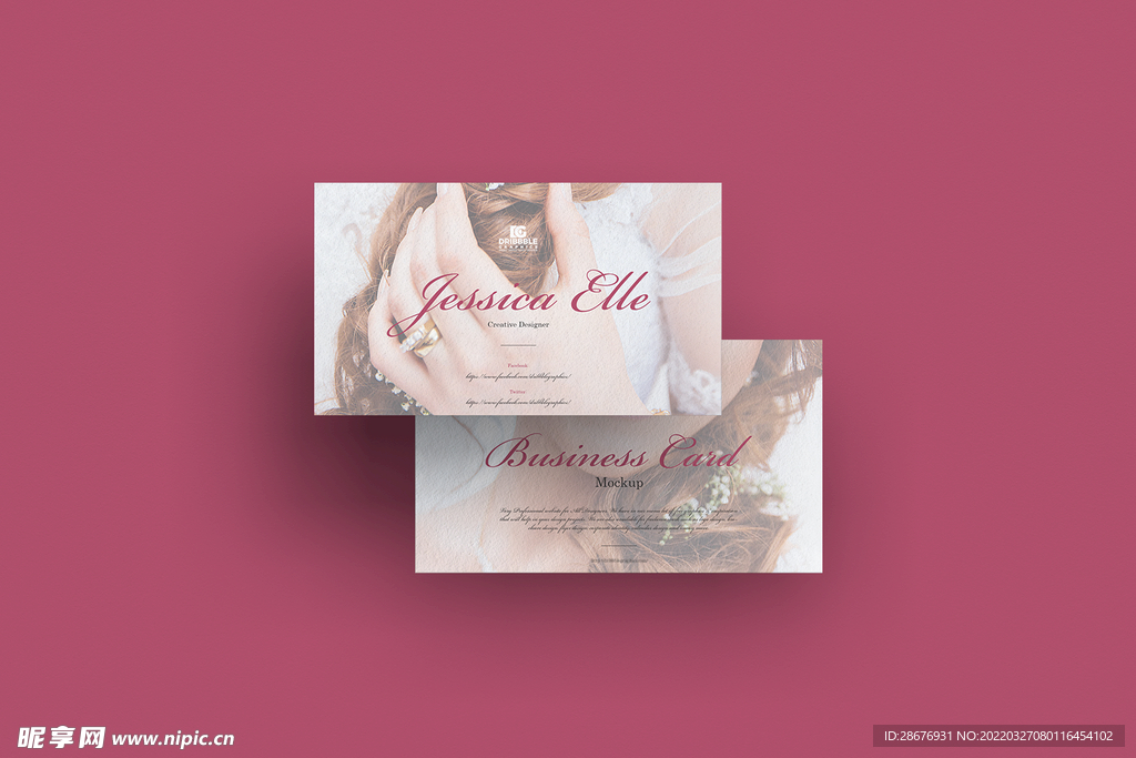 名片卡片样机实物展示效果图