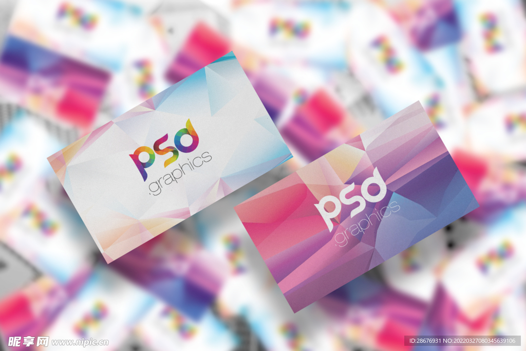 名片卡片样机实物展示效果图