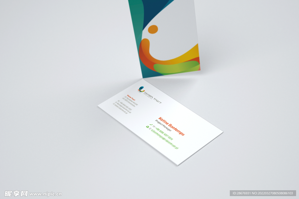 名片卡片样机实物展示效果图