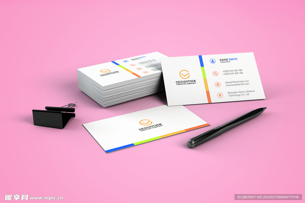 名片卡片样机实物展示效果图
