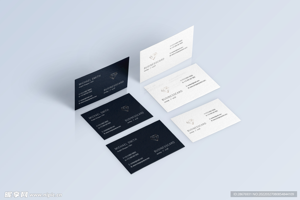 名片卡片样机实物展示效果图