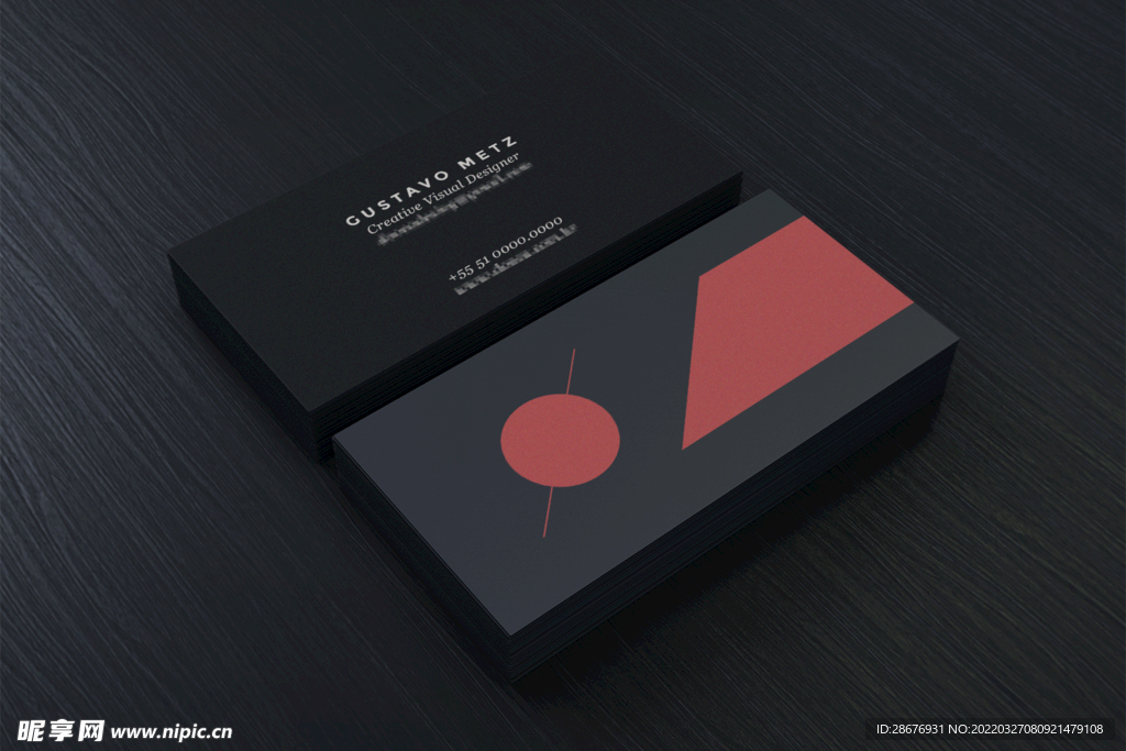 名片卡片样机实物展示效果图