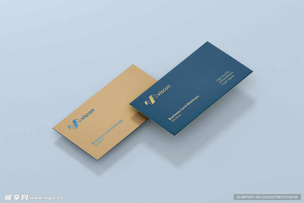 名片卡片样机实物展示效果图