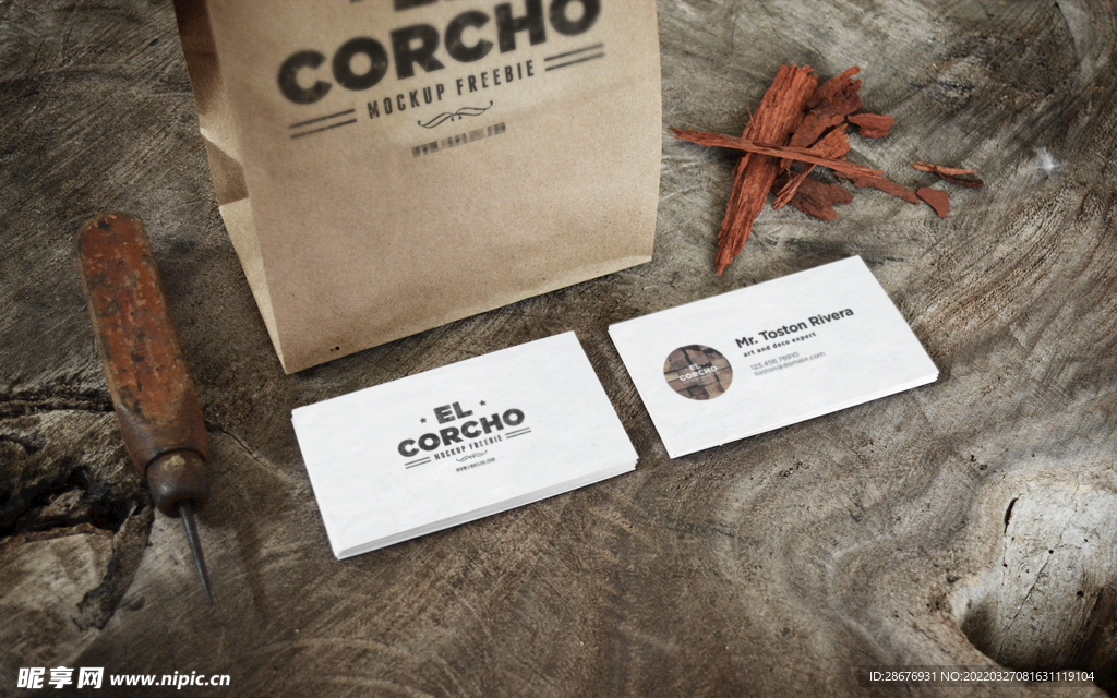 名片卡片样机实物展示效果图