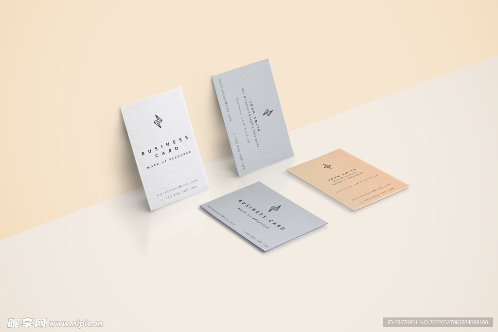 名片卡片样机实物展示效果图