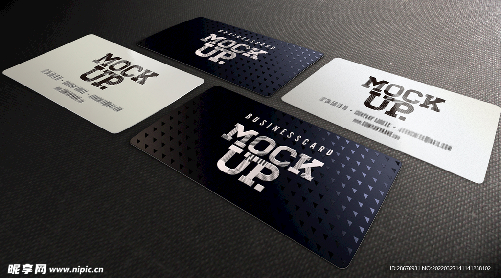 名片卡片样机实物展示效果图