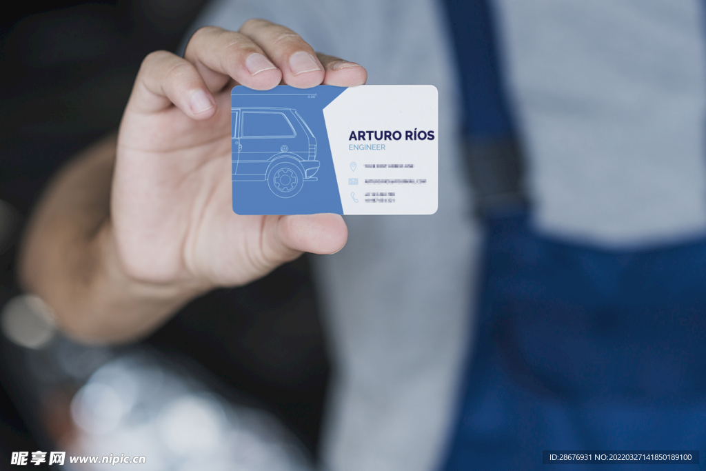 名片卡片样机实物展示效果图